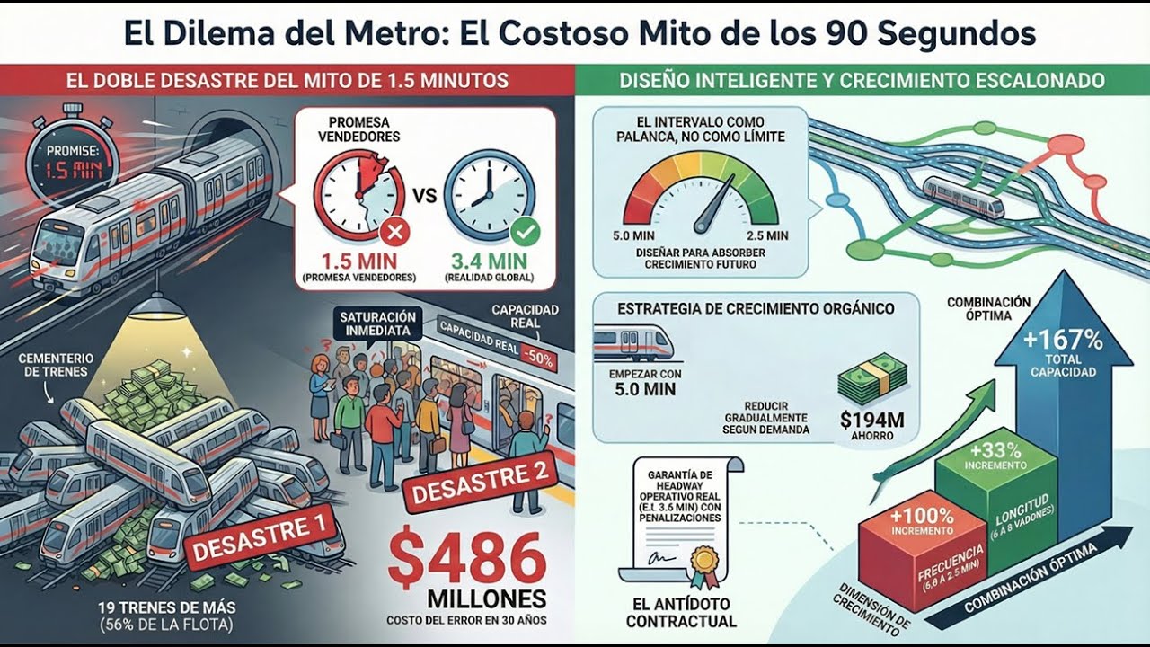 Transporte Masivo Automatizado - 486 Millones en Trenes Fantasma: La Verdad sobre 90 seg (1.5 min)