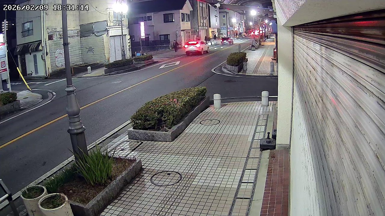 三重県津市西丸之内伊賀街道ライブカメラ Mie Tsu Nishimarunouti Live Camera.world.cam
