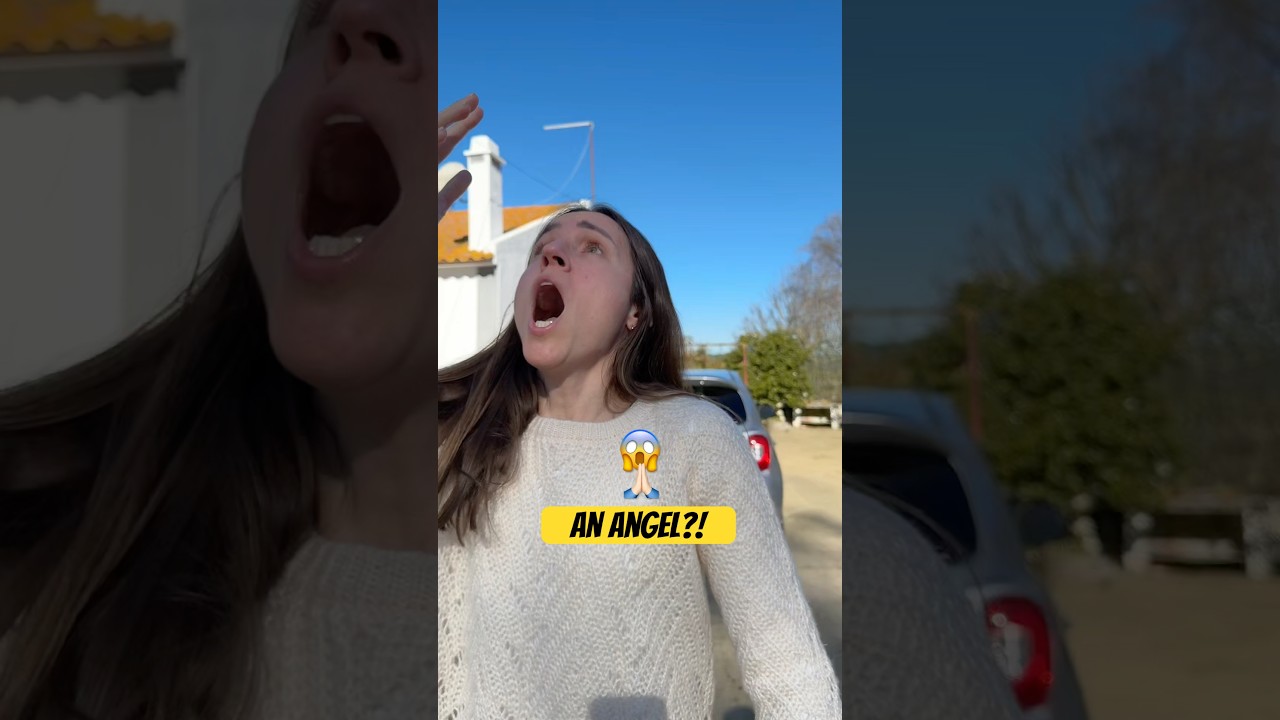 We saw something in the sky&hellip; and we froze. An angel appeared. 😳🙏 #jesus  #Faith #signs