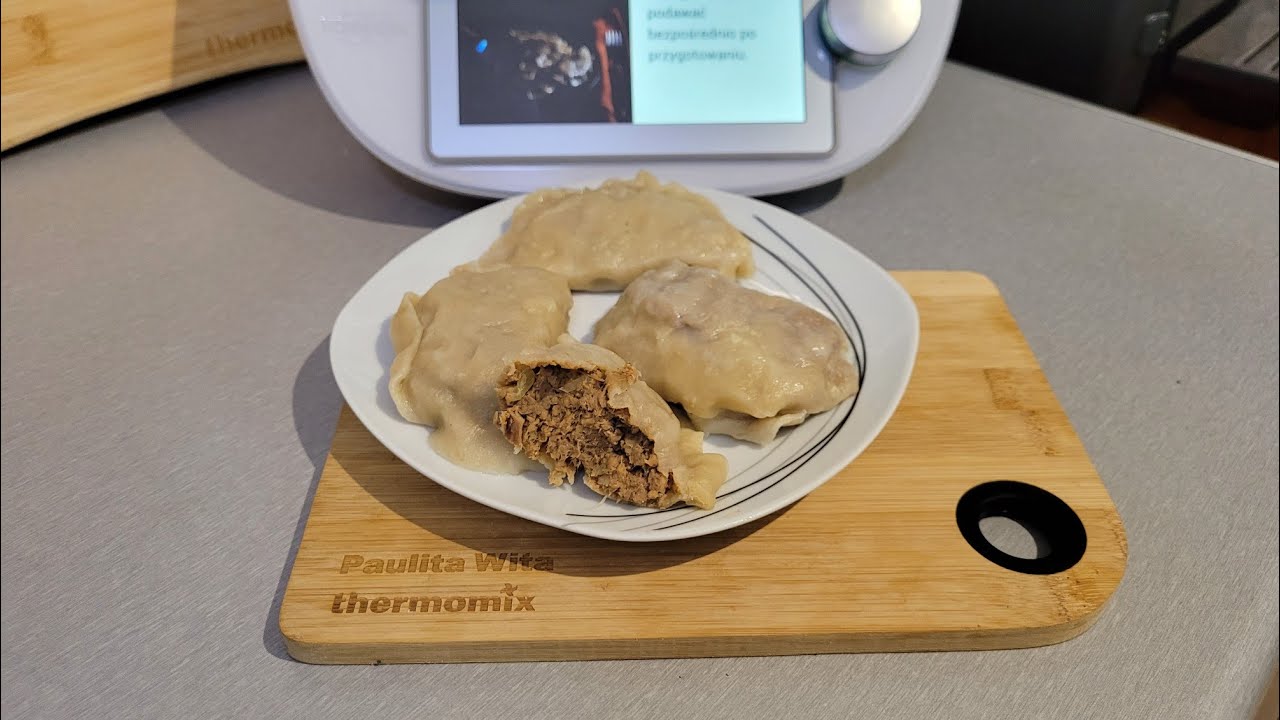 Pyszne domowe  pierogi z mięsem. Thermomix Tm6 Tm5 Paulita Wita