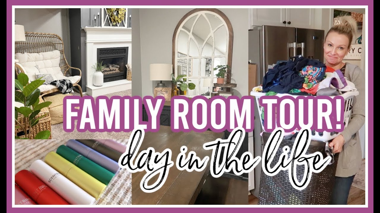 FAMILY ROOM UPDATES! | MARATHON LAUNDRY DAY IN THE LIFE A MOM 2021