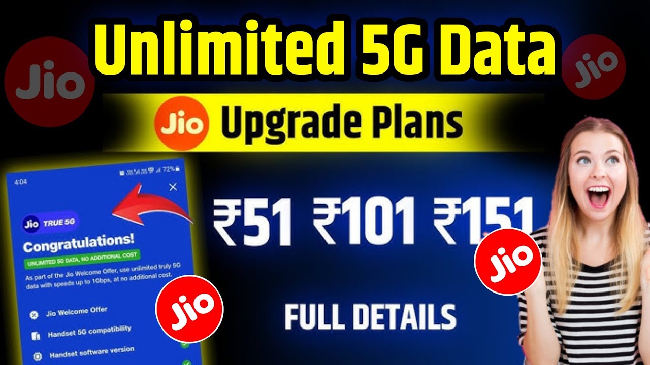 Unlimited Jio 5G All 3 Popular Plans - Only ₹51 & ₹101 & ₹151 ! Explained | Full Details