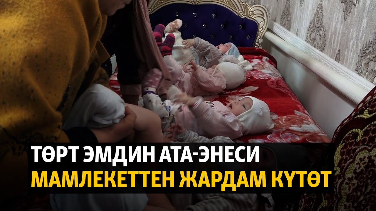 Төрт эмдин ата-энеси мамлекеттен жардам күтөт