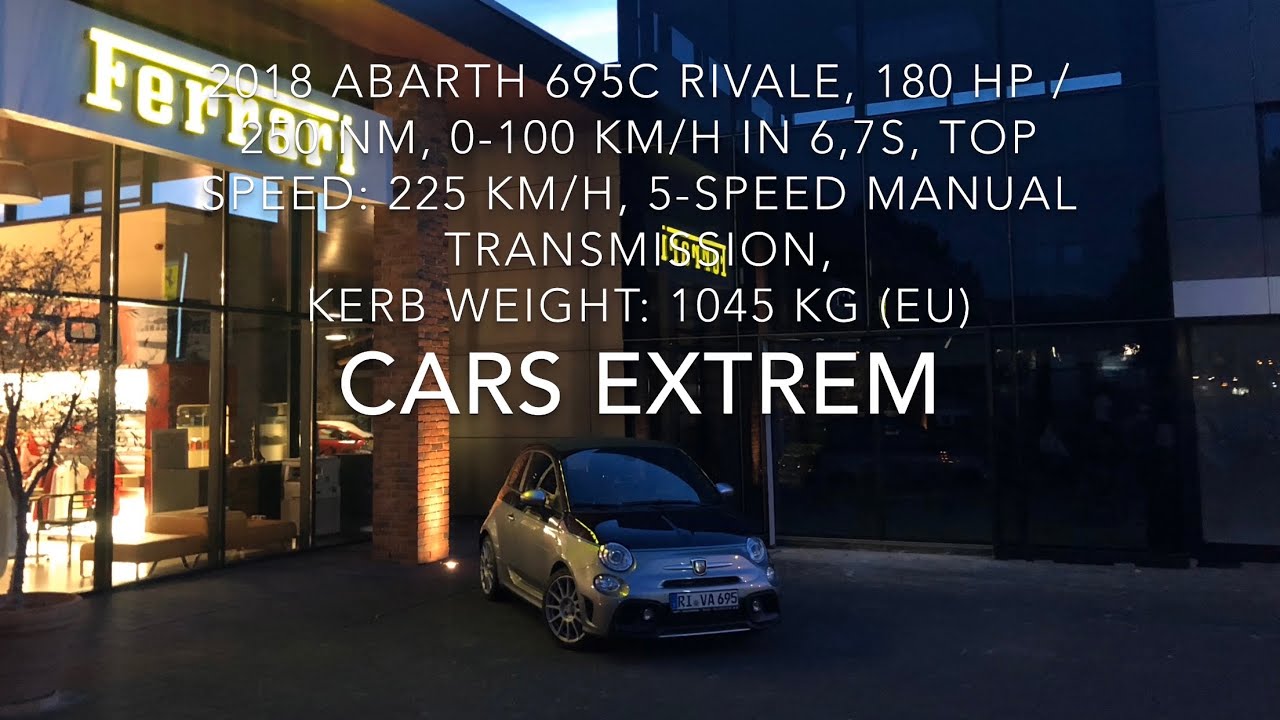 2018 Abarth 695C Rivale: 0-235 km/h | Engine Sound | Fun on Serpentine Road & Uconnect Animation