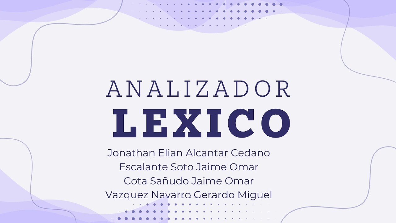 ANALIZADOR LEXICO