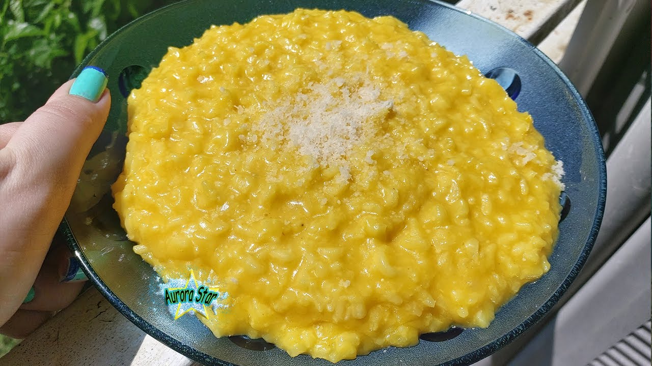 Ricetta: Gustoso e dietetico risotto allo zafferano in polvere usando la bustina