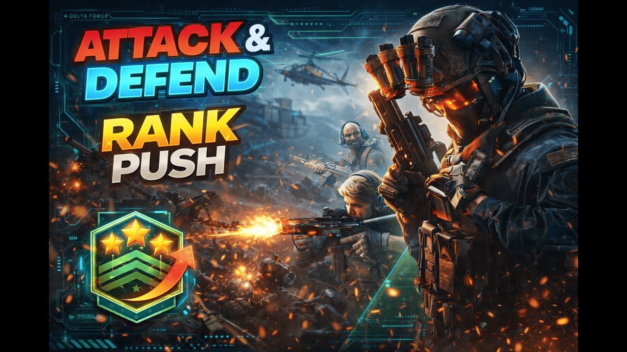 🔴 LIVE: MARSHAL Rank Push | Delta Force Warfare ⚔️ Attack & Defend (Insane Clutches)