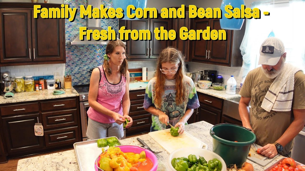 Black Bean and Corn Salsa made Fresh from the Garden
