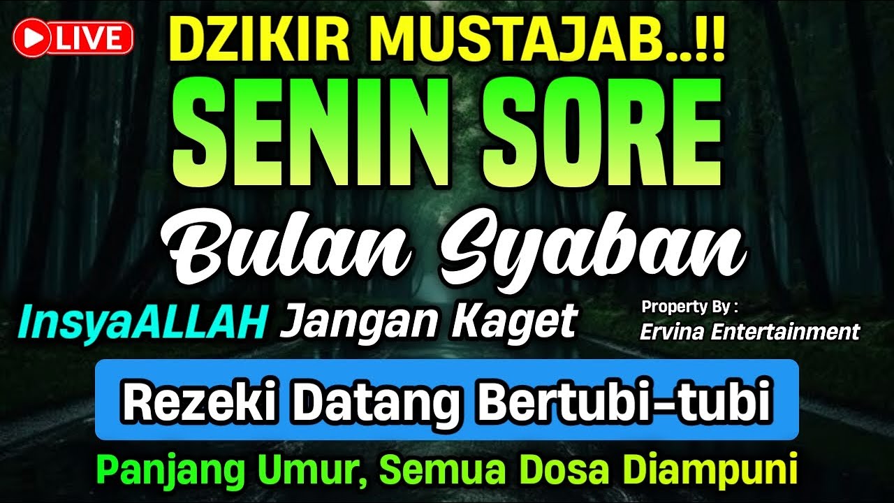 DZIKIR SORE HARI SENIN MUSTAJAB..!! Doa Pembuka Pintu Rezeki dari Segala Penjuru | DZIKIR SORE