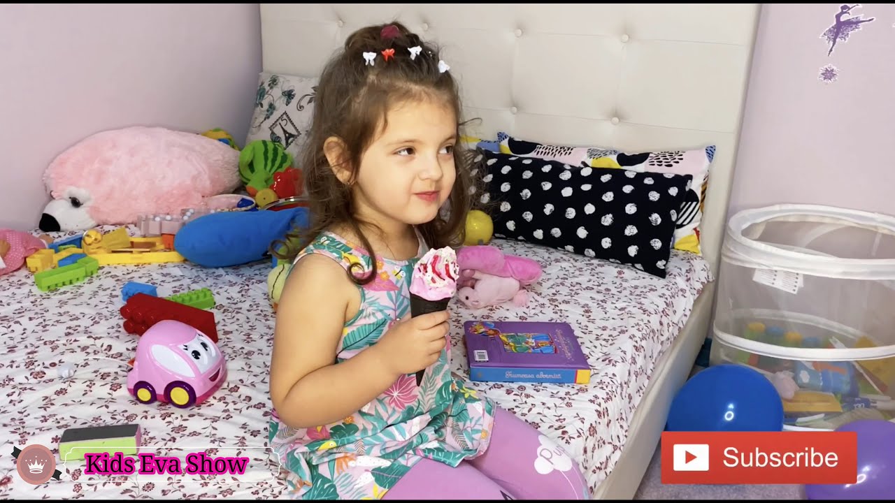 Vindem Inghetata ! Eva and Mommy Pretend Play Selling  Ice Cream 🍦*Eva Show