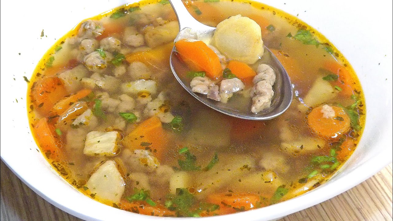 Májgaluska leves apró galuskával