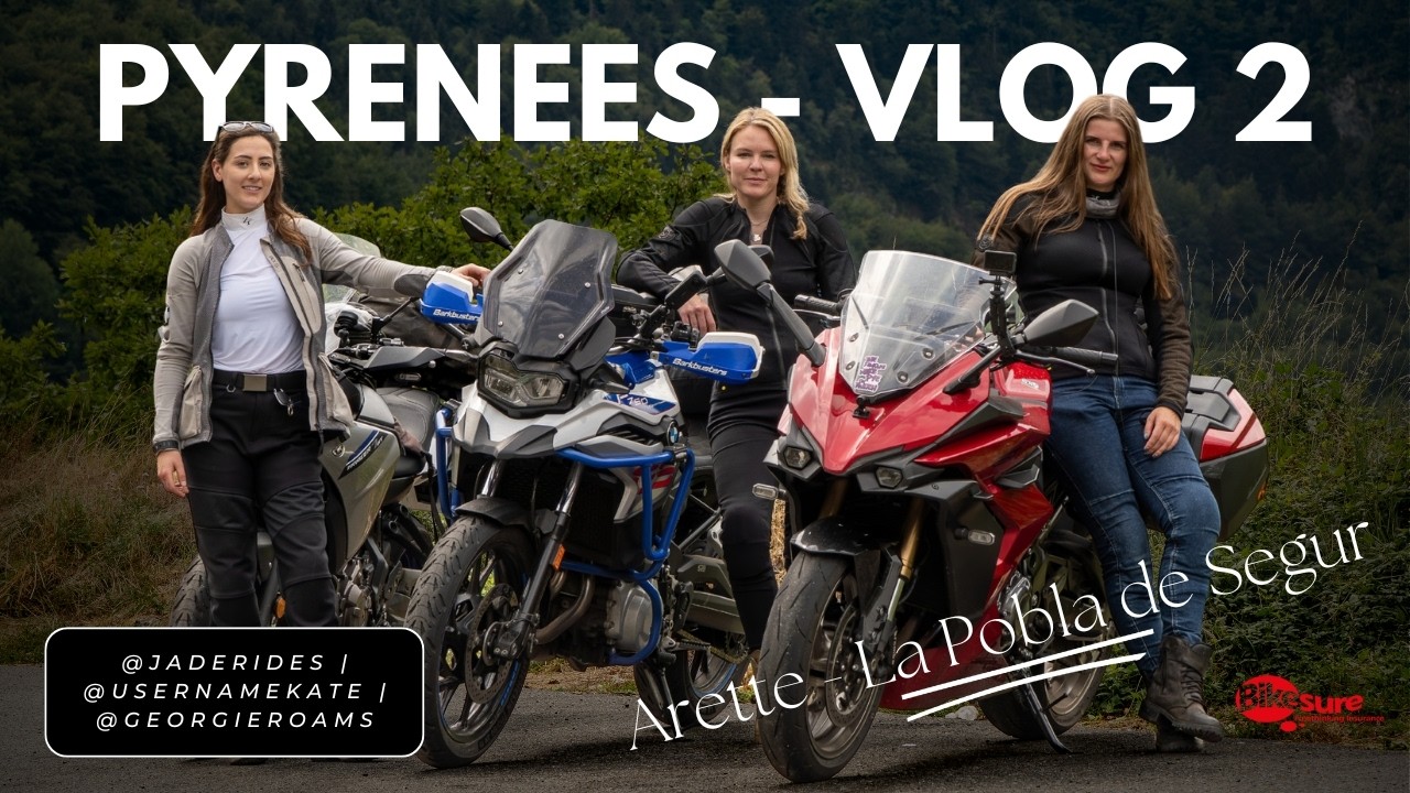 Riding the Pyrenees | Motorcycle Trip Vlog Ep.2 | UsernameKate | Georgie Roams