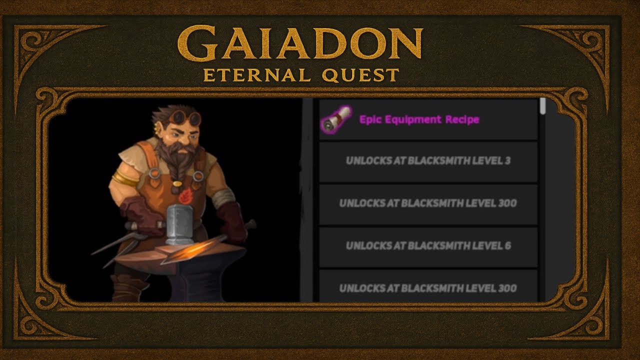 Neues Glied: Schmied 🦄 Gaiadon: Eternal Quest 