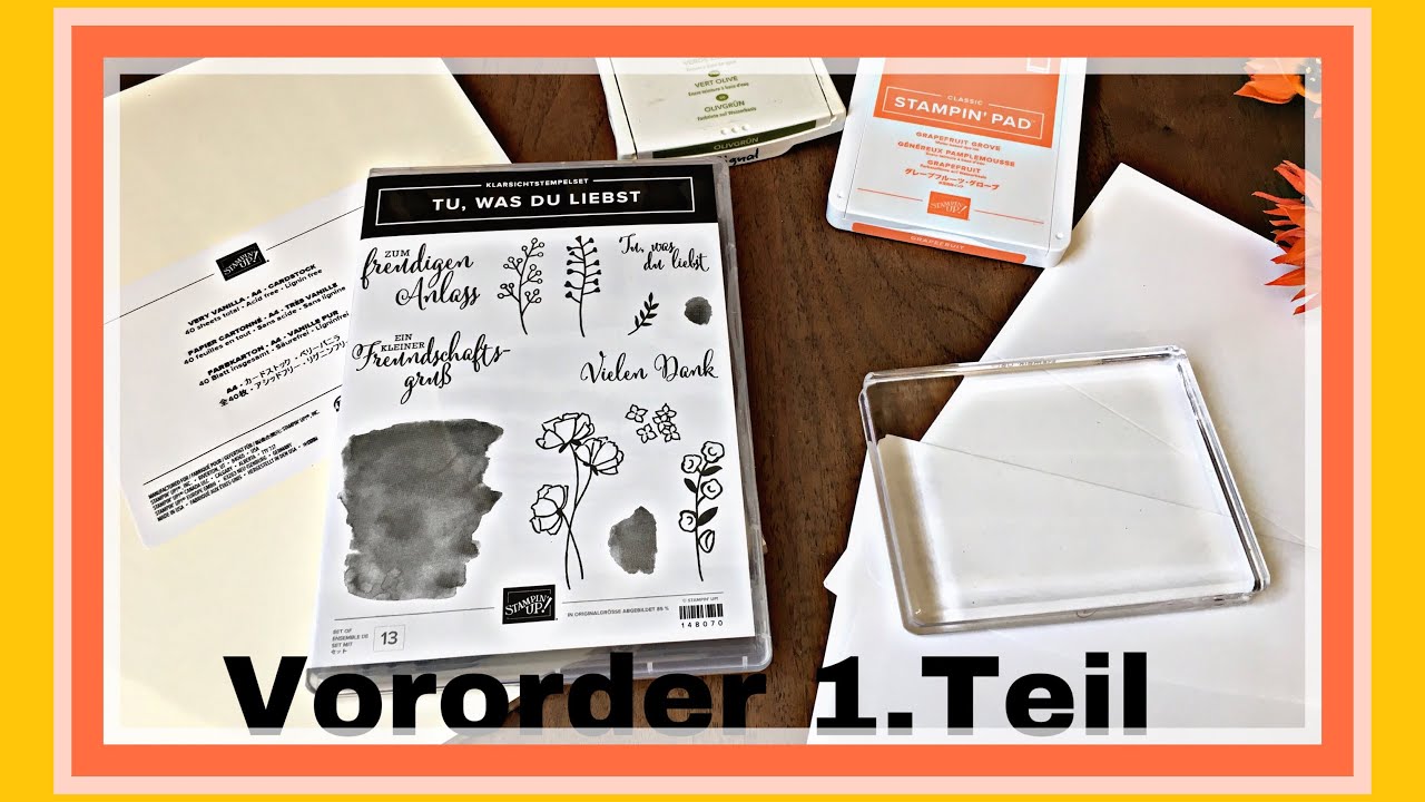 GETEILTE LEIDENSCHAFT PRODUKTPAKET #1 TEIL VORORDER STAMPIN`UP! DEUTSCH