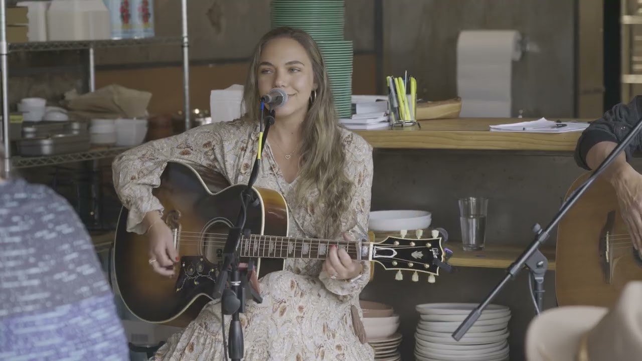 Paige King Johnson plays her song "High Cotton" at the 2nd Annual Livingston Songwriter Festival