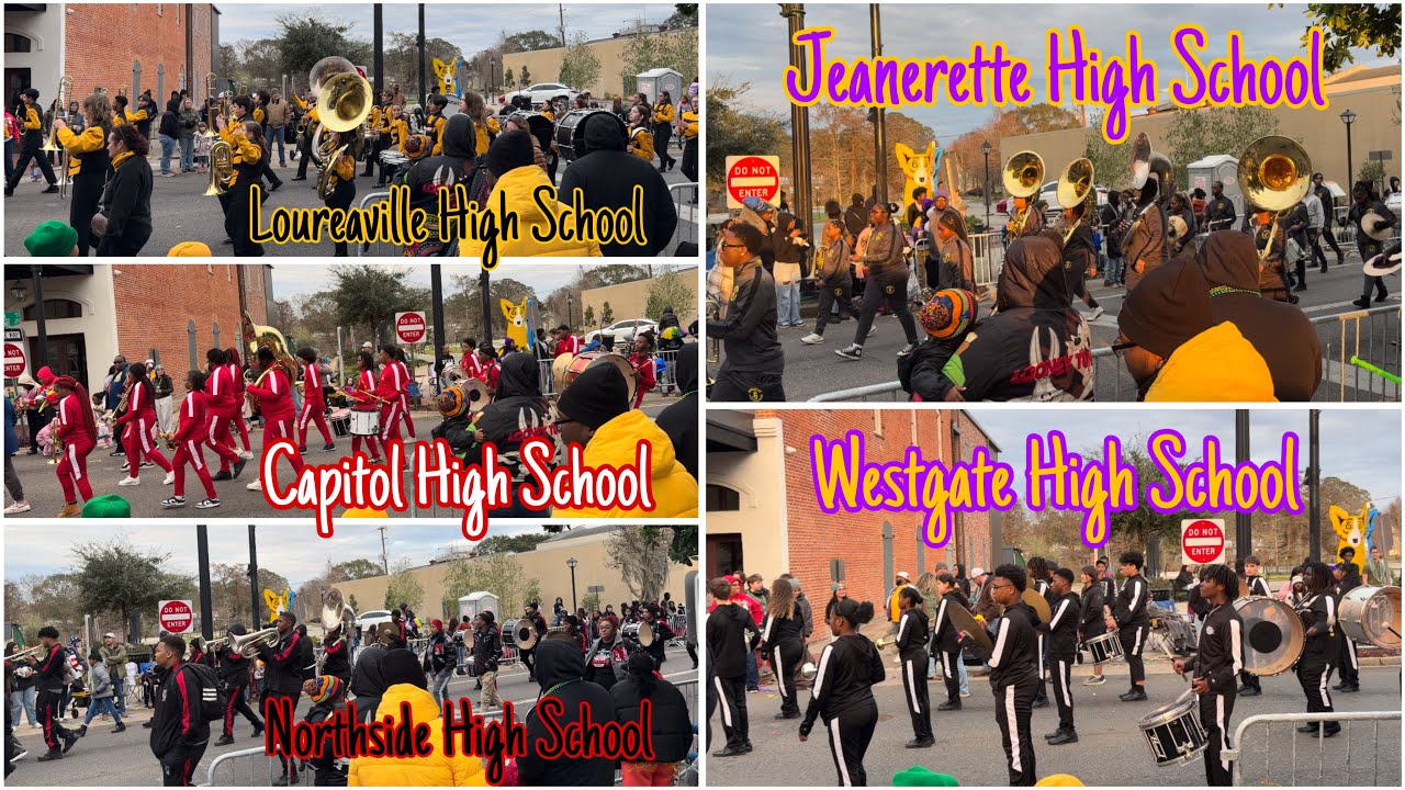 Marching Bands | Bayou Mardi Gras Association Parade 2026 | New Iberia, LA