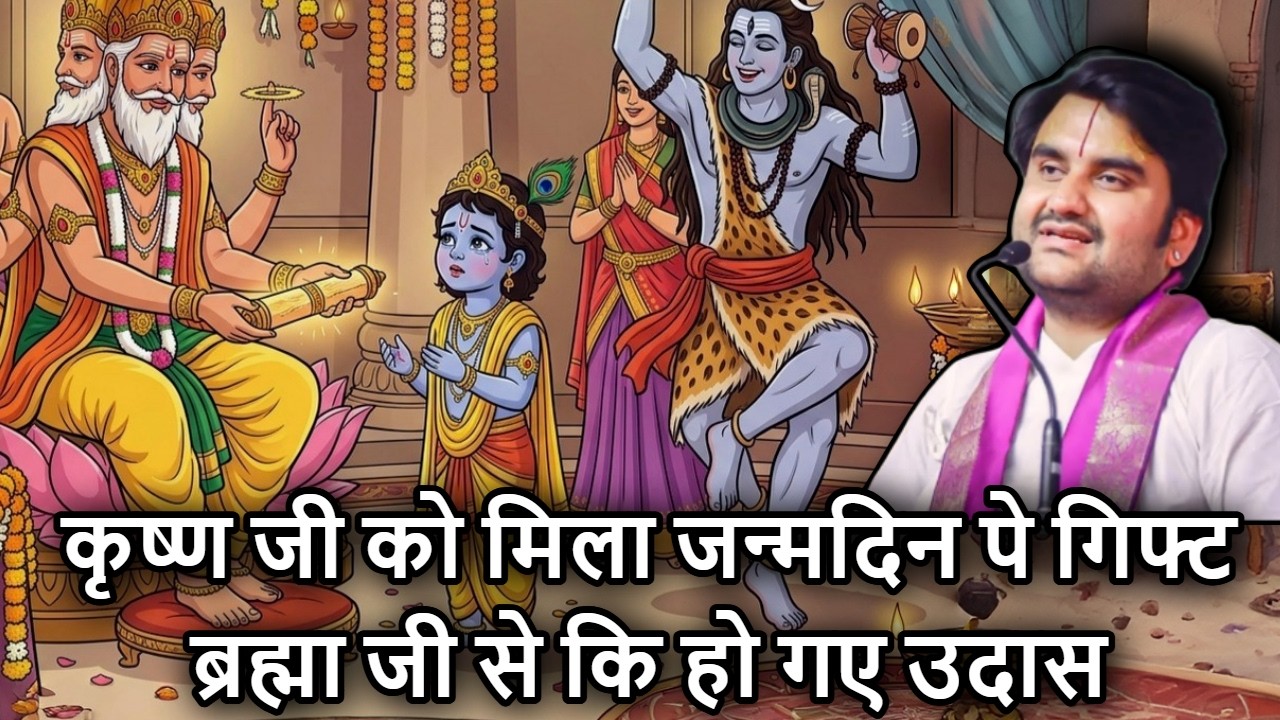 🥳🎉 Krishna Ji Ko Mila 🫧 Birthday Pe Aisa Gift Brahma Ji Se Ki Ho Gaye Udaas