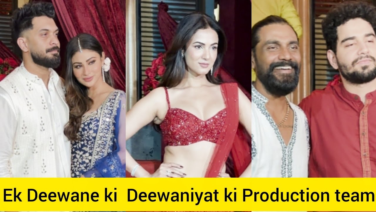 Mouni Roy Sonal Chauhan Remo D'Souza samay Raina At  Ek Deewane ki  Deewaniyat ki Production team