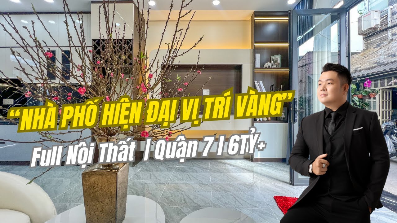 Nhà Phố Hiện Đại nằm trong lõi Trung Tâm Quận 7, cách Cầu Nguyễn Khoái - Thủ Thiêm 4 chỉ 2 phút