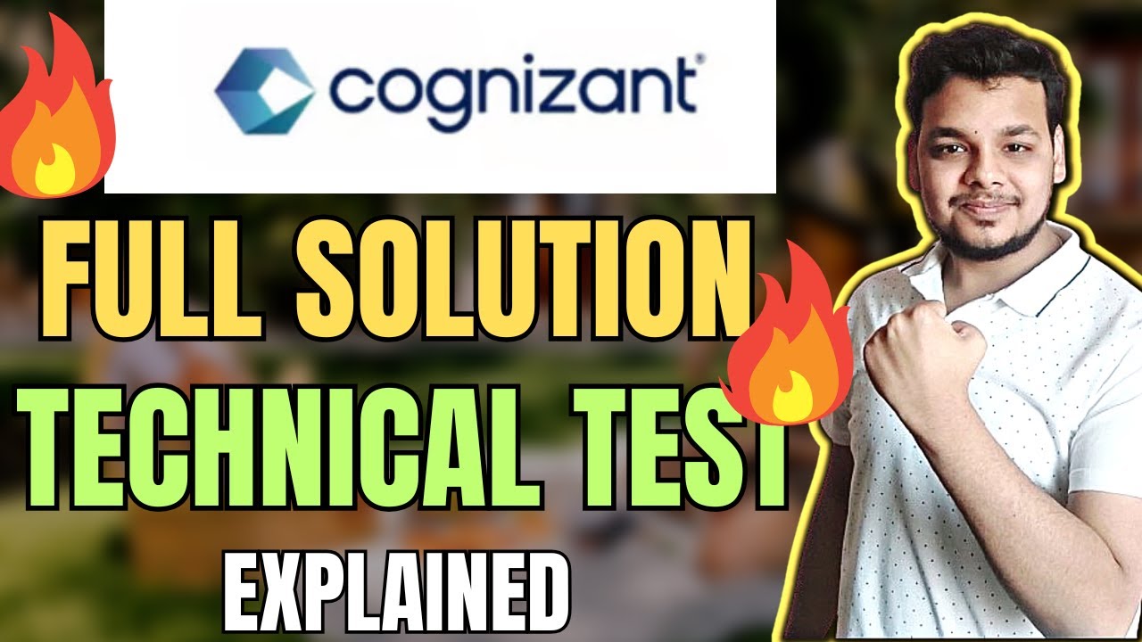 Cognizant Technical Assessment Full Solution | Cognizant Previous Year Questions | Cognizant 2026