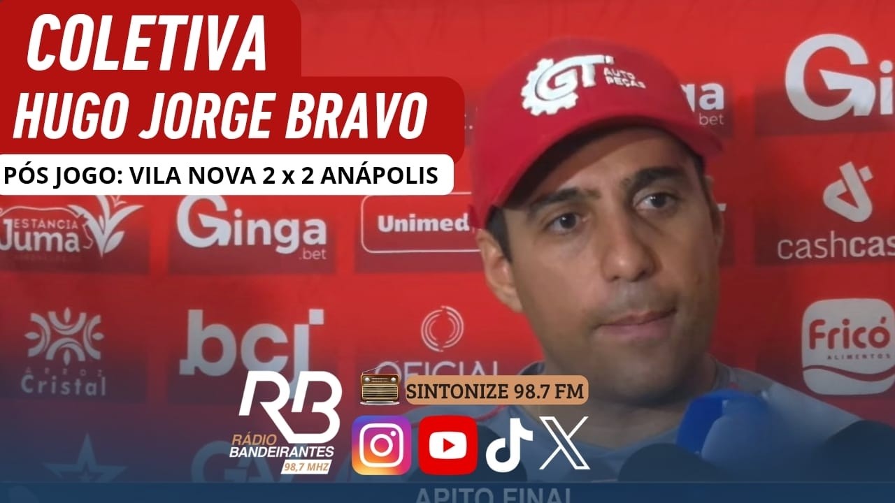 Coletiva de Hugo Jorge Bravo, vice-presidente do Vila Nova pós jogo