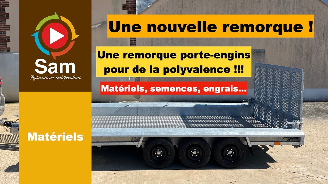 Remorque porte-engins Vlemmix 3 essieux : Solidité et polyvalence pour un bon rapport qualité prix.