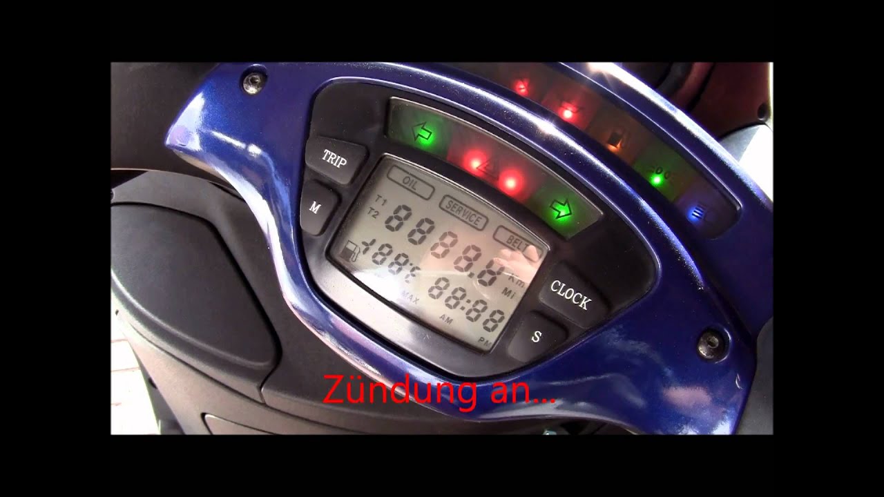 Piaggio X9 Service Reset Oil Belt Rückstellung