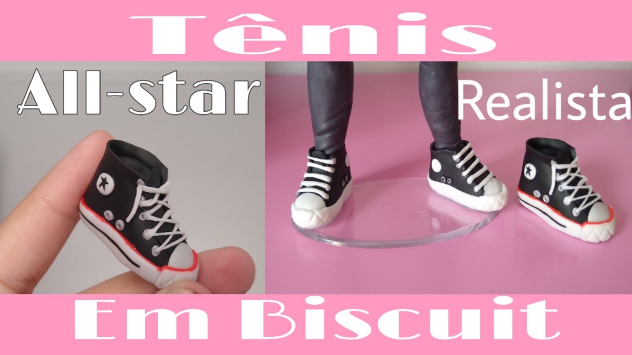 Tênis (All-star) realista em Biscuit