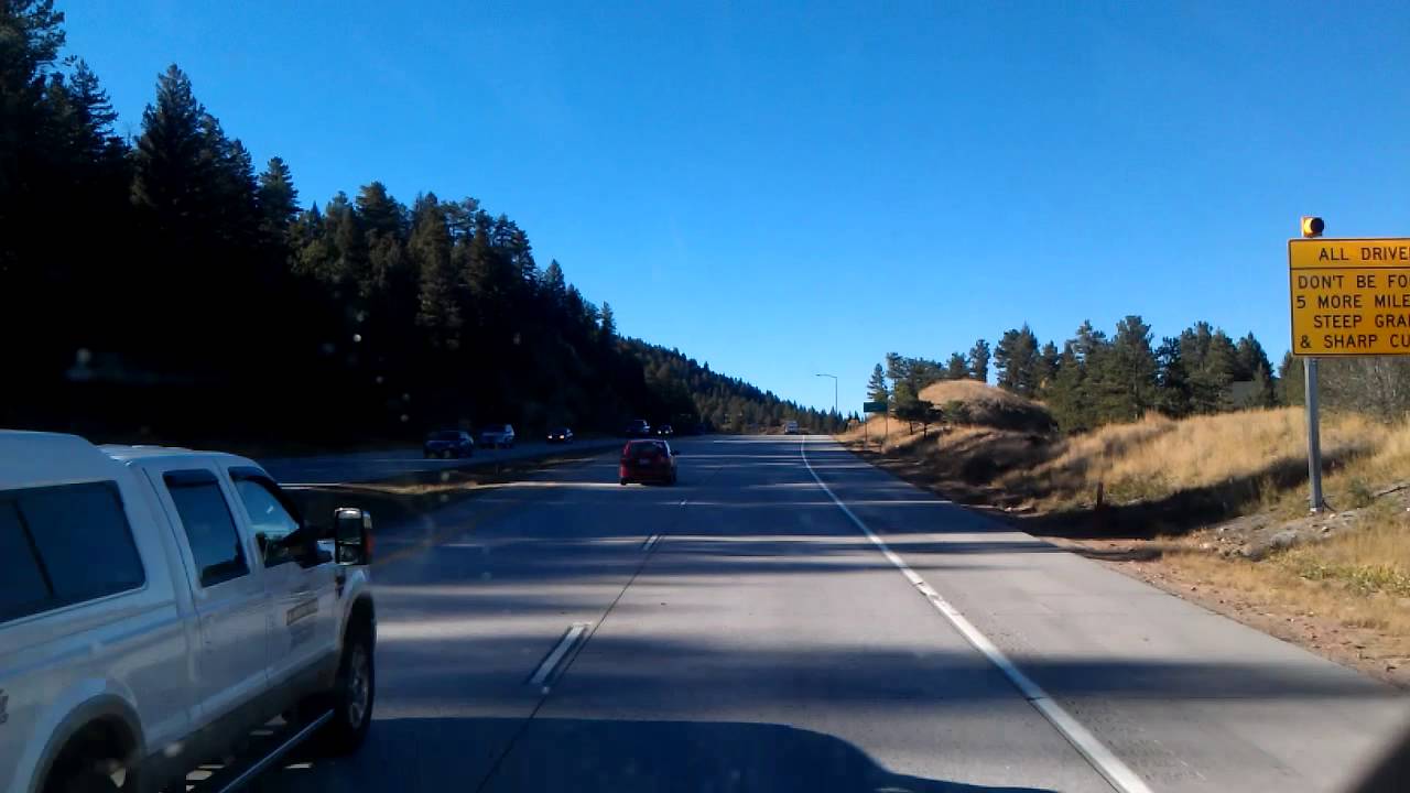 Driving through Aspen Park, Colorado