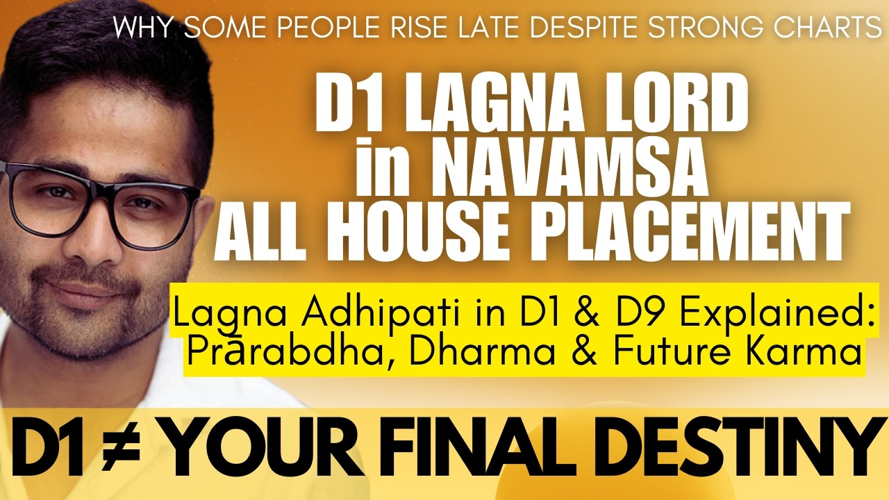 Ascendant Lord in D1 & D9: The Axis of Your Life Path, Soul Calling & Karma @GISTTClips
