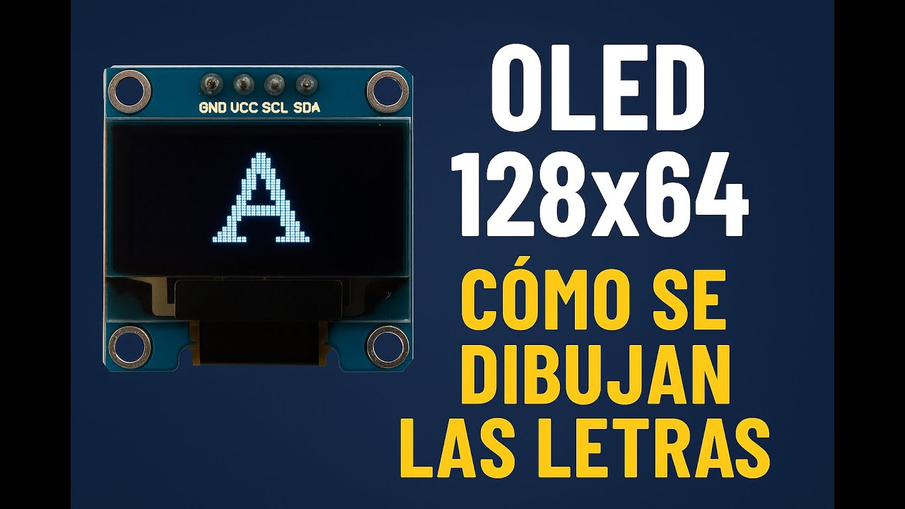 Cómo Funciona una Pantalla OLED: Explicación Gráfica del Dibujo de Letras y Fuentes