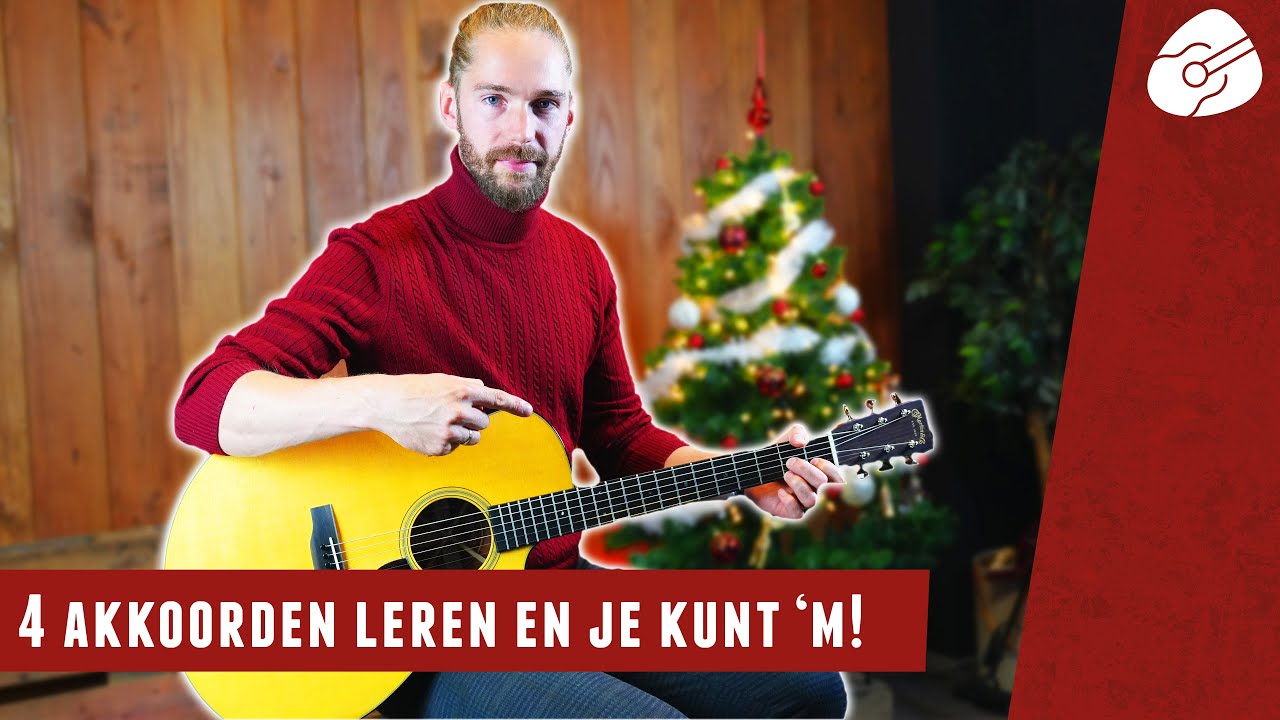 Leer LAST CHRISTMAS op GITAAR spelen met 4 AKKOORDEN!