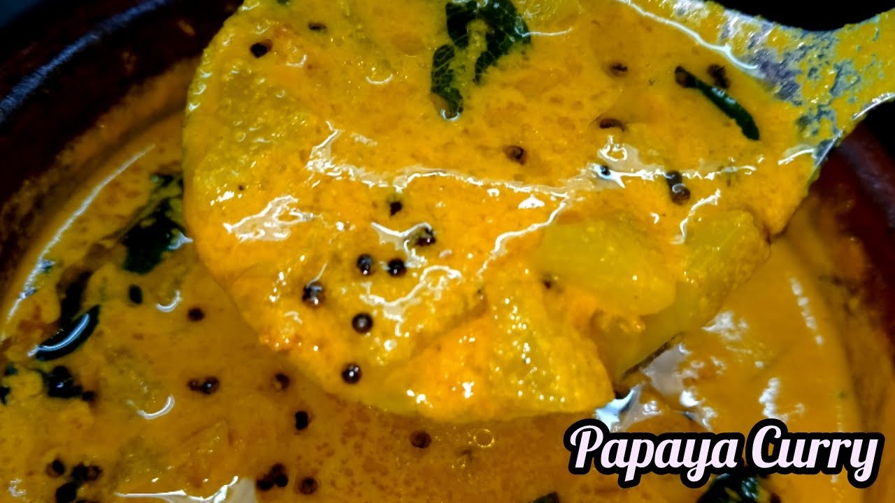 നാടൻ പപ്പായ കറി || Papaya Curry Recipe || Kerala Style Raw Papaya Curry || Vipnas Tasty Recipes