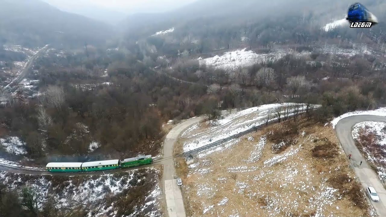 [Drone] LDE1250 69-0005-9 & R9695 Oravița-Anina &icirc;n Munții Aninei/Anina Mountains - 14 February 2019