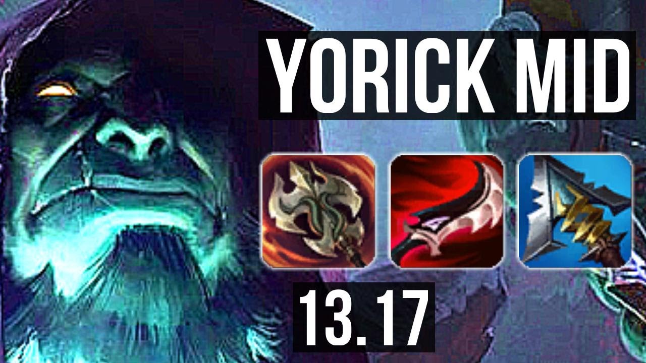 YORICK vs ZOE (MID) | 2.7M mastery, 2600+ games, Rank 14 Yorick | KR Grandmaster | 13.17