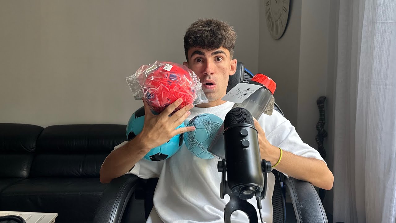 ASMR COMPRANDO OBJETOS DE FÚTBOL *ASMR PARA FUTBOLISTAS*