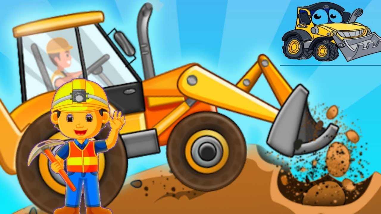 Bulldozer for Kids | Construction Truck Vehicles for Children | Kids Truck Animation cartoon Video