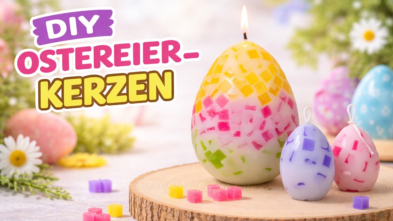 Osterkerzen selber machen ✨ | Ostereier Kerzen gießen DIY Osterdeko