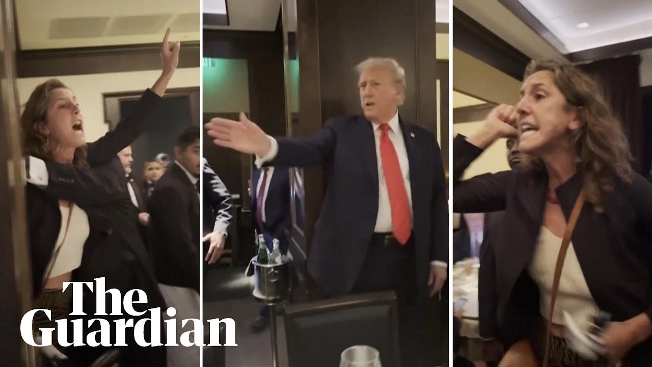 Pro-Palestinian protesters interrupt Trump dinner in DC