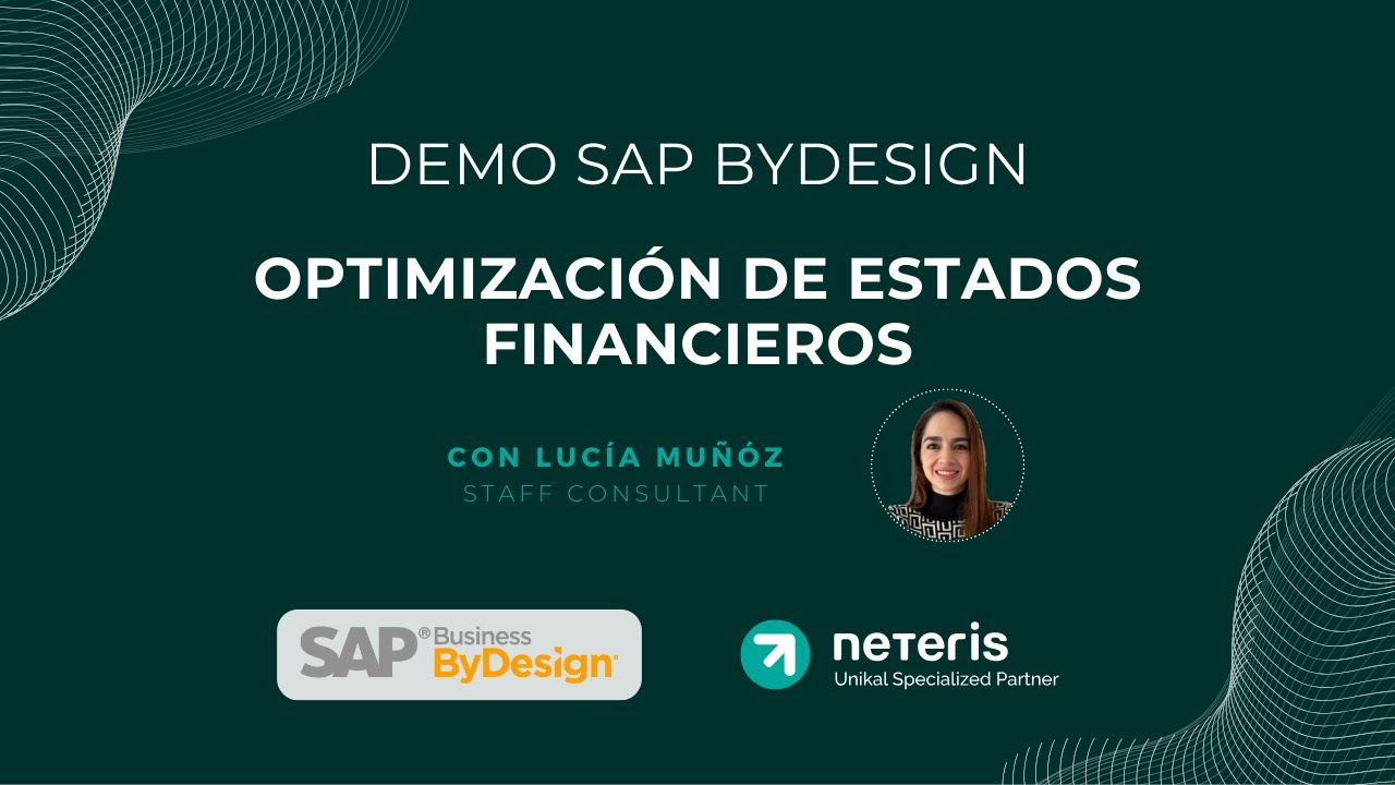 Demo SAP ByDesign: Optimización de estados financieros