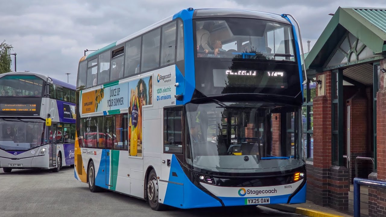 Stageciach Yorkshire 80175 YX25OAW Running X17 To Matlock