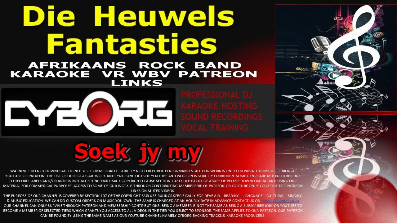 Die Heuwels Fantasties   Soek jy my AFRIKAANS ROCK BAND KARAOKE VR WBV PATREON LINKS
