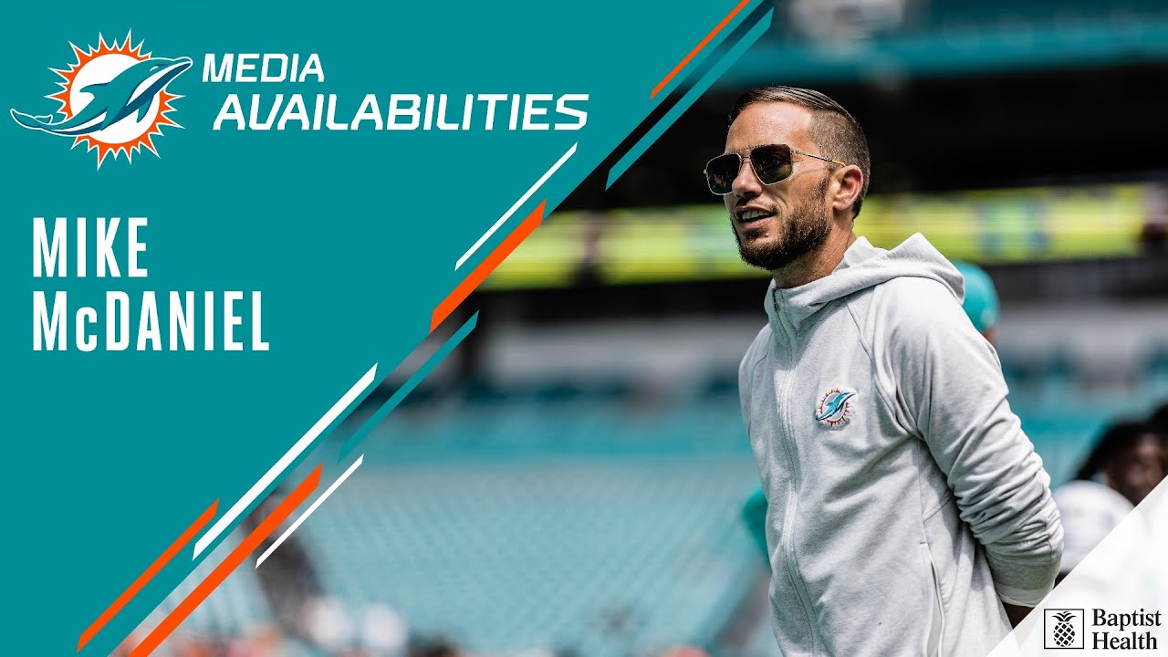 Mike McDaniel meets with the media | Miami Dolphins