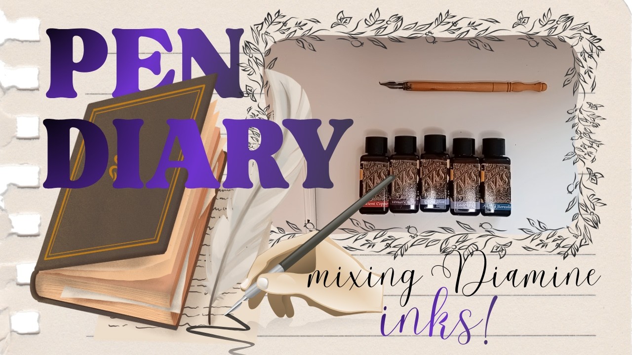 Mixing DIAMINE inks!  | The Pen Diary (prepping for March)