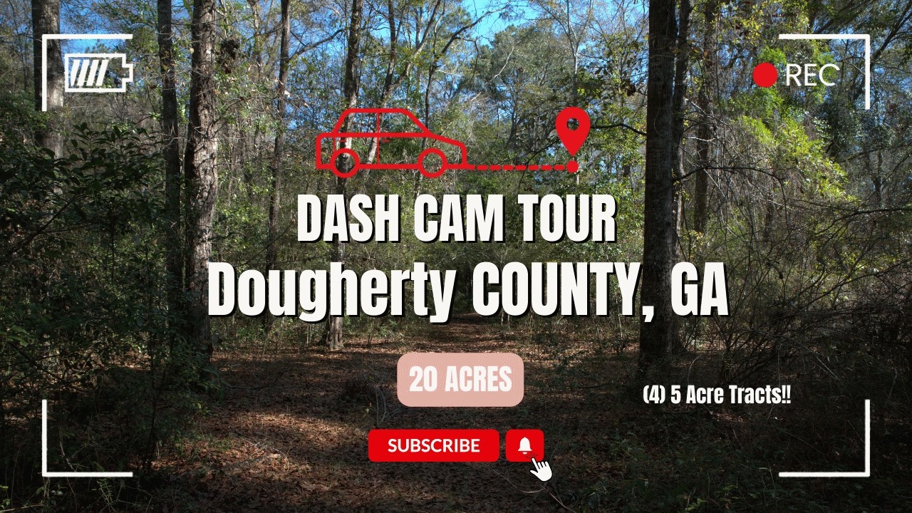 Dougherty County GA Land | 20 Acres, City Road Frontage, R-2 Zoning - Dashcam