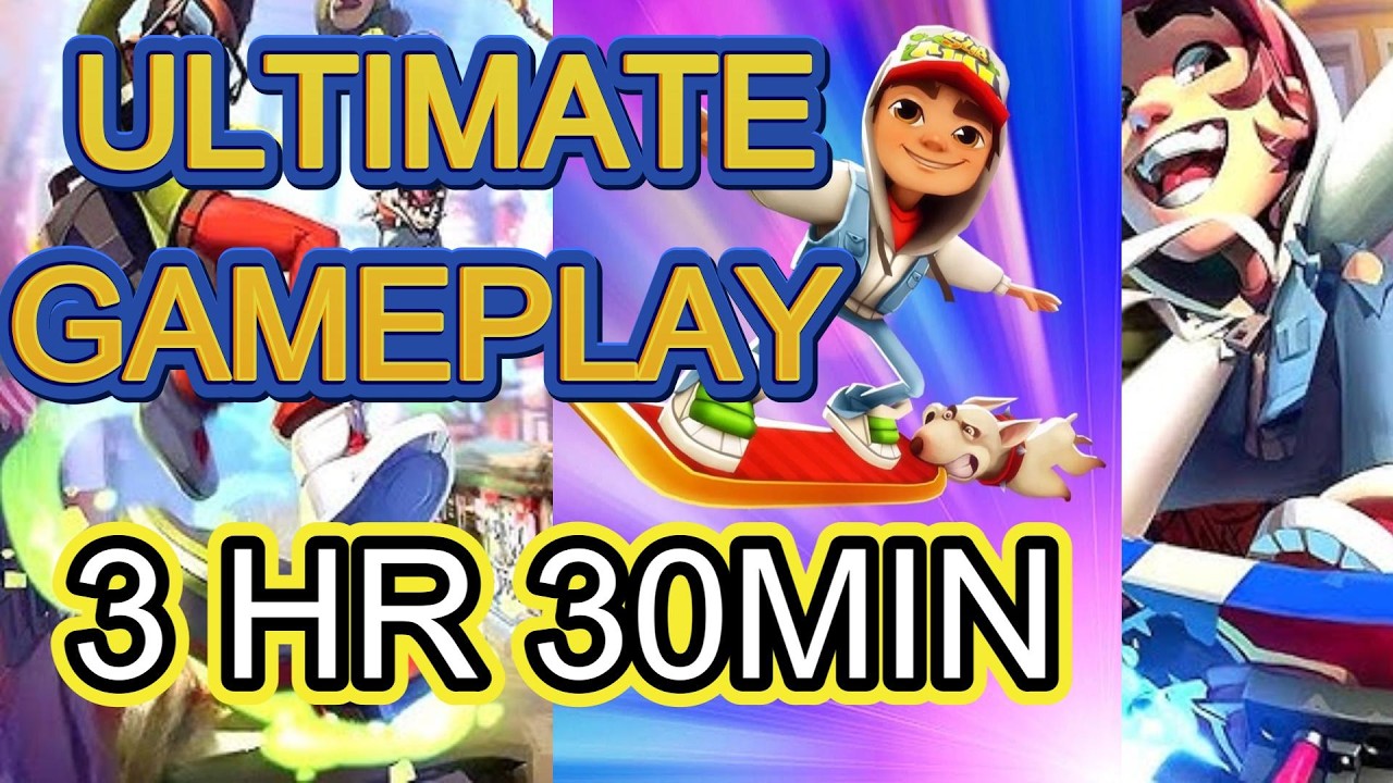 3 HR 30 MIN !! subway city ULTIMATE GAMEPLAY #nolags #viralgame #endlessrunner