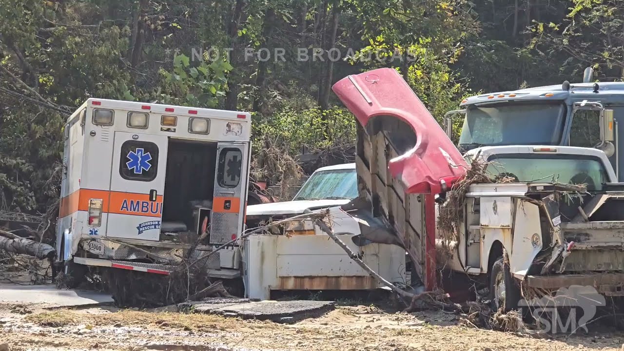 10-03-2024 Elk Mills - Carter County, TN - Flood Damage - NG Deployed - Road Washout - Debris