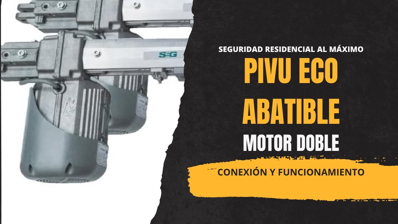 🔧🚪 Conexión y Funcionamiento del PIVUS ECO para Puertas Abatibles