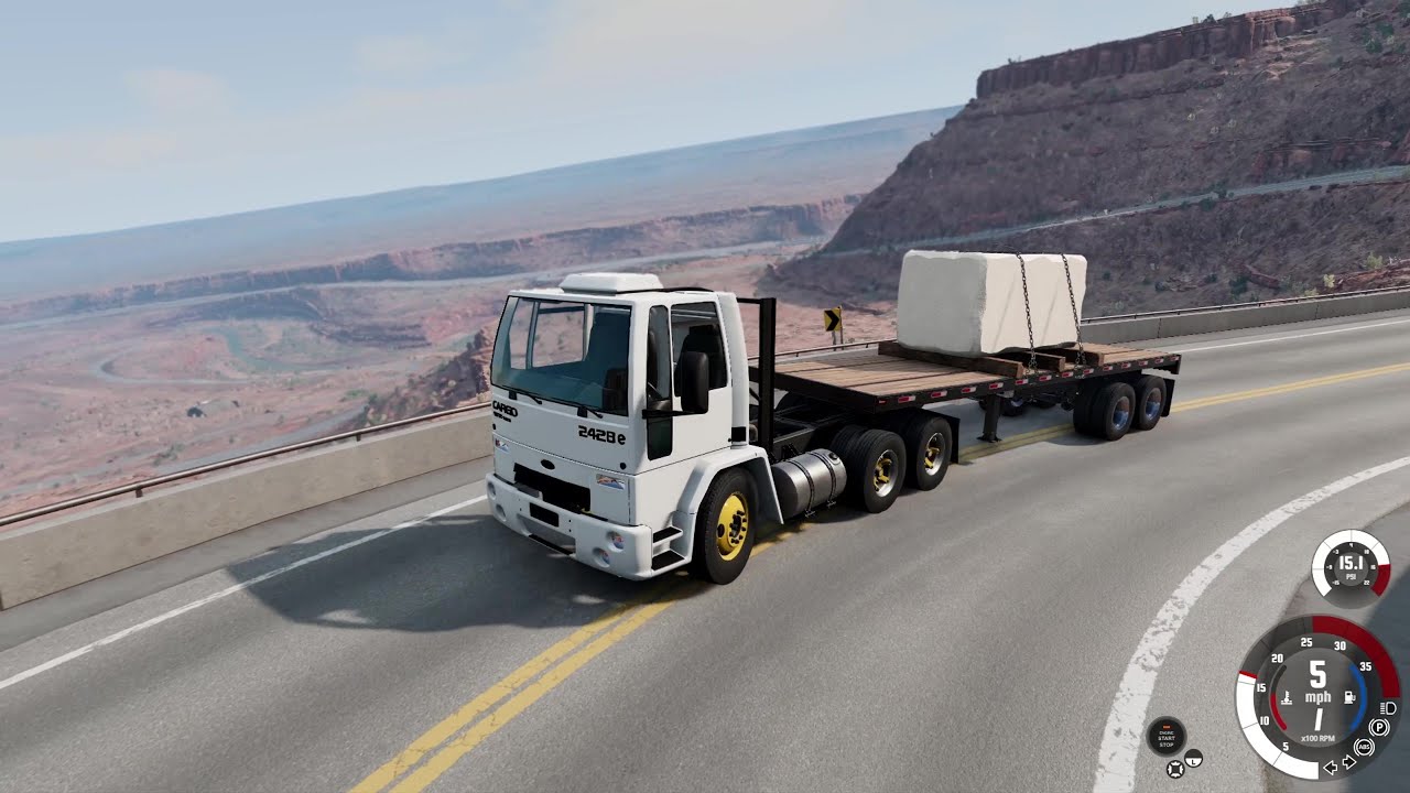 Ford max cargo transporting marbal || BeamNG.drive