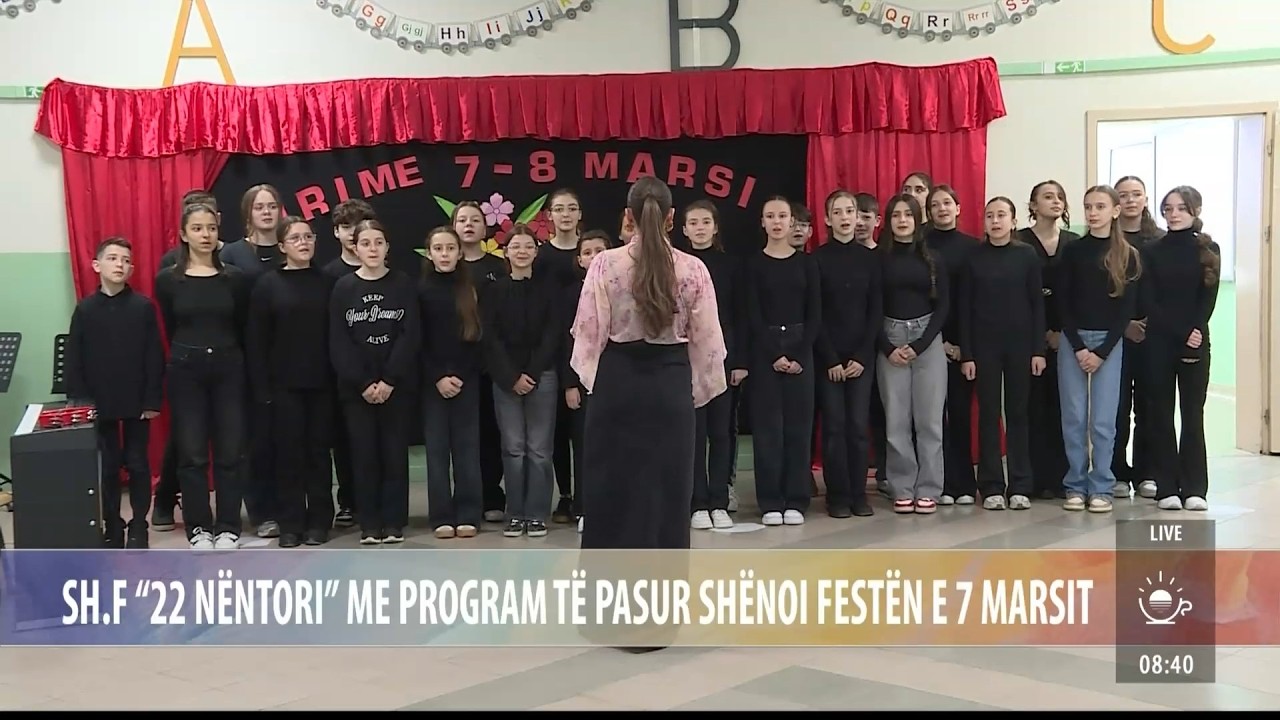 Sh.F. “22 Nëntori” me program të pasur shënoi festën e 7 Marsit – Ritmi i Ditës – TVM2